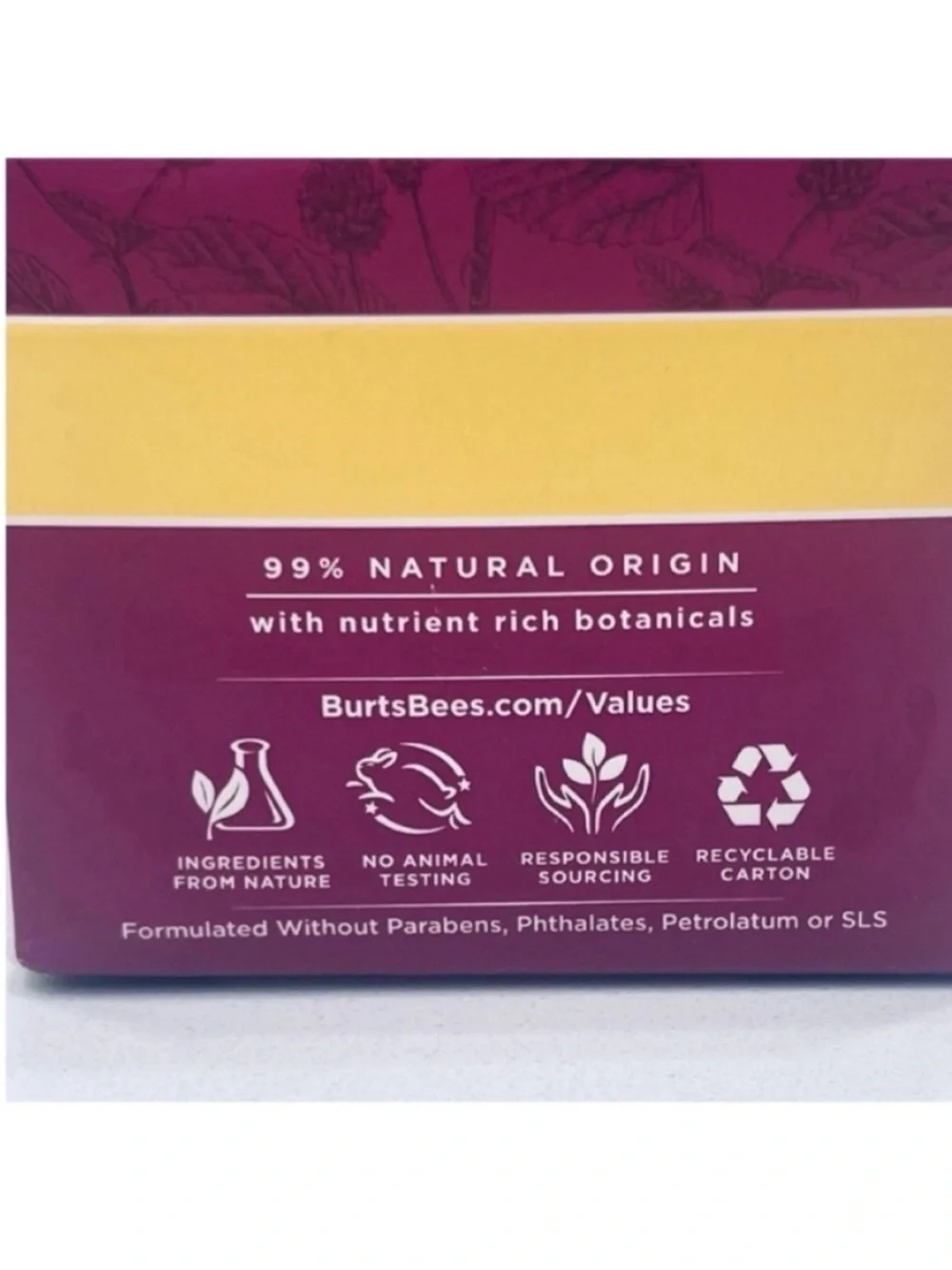 NEW! Burt's Bees Firming Moisturizing Cream, Mask & Lip Balm NIB